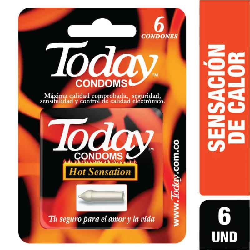 Condones Today Hot Sensation x 6