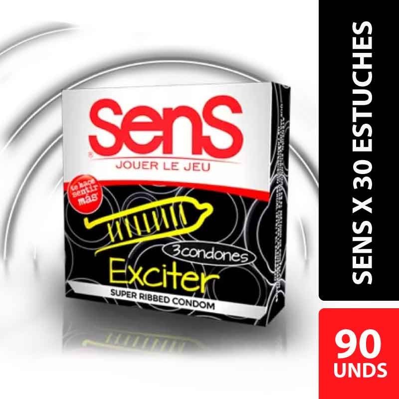 Condones Sens Exciter x 90 unidades Condones Sens Exciter x 90 unidades