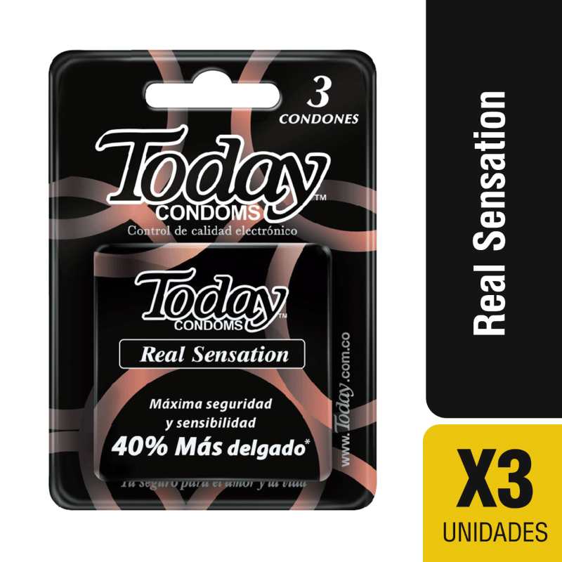 Condones Today Real Sensation x 3