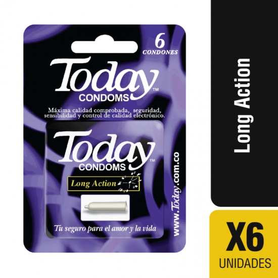 Condones Today Long Action X 6