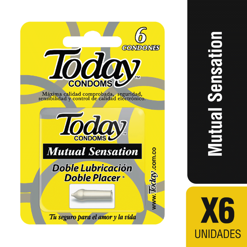 Condones Today Mutual Sensation X 6 Unds