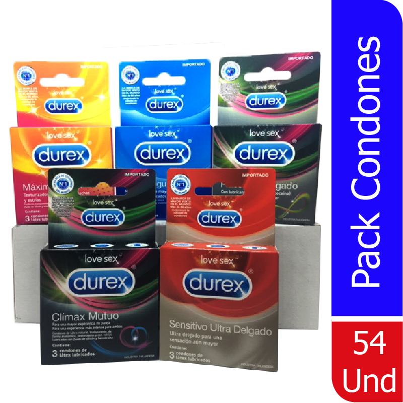 Condones Durex Pack X 18 estuches