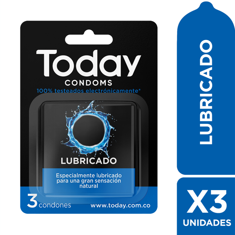 Condones Today lubricado X 3 Unidades Condones Today lubricado X 3 Unidades