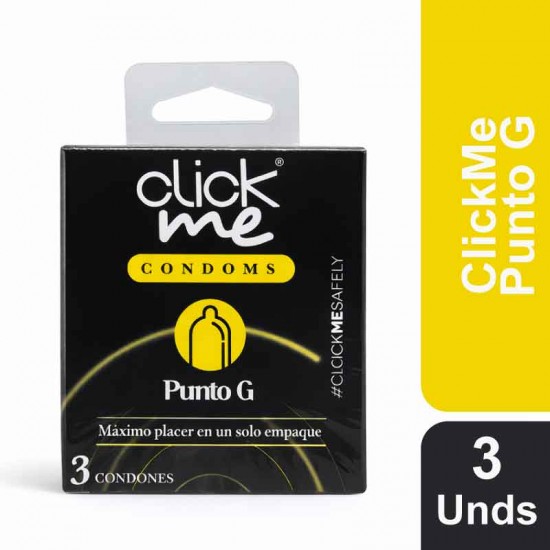 Condones ClickMe Punto G X 3